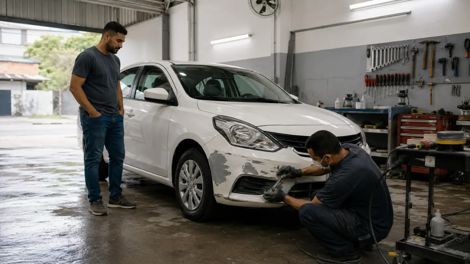 Funilaria rápida para motorista de aplicativo